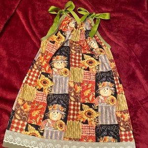 Handmade Festive Girls Dress sz 6/7